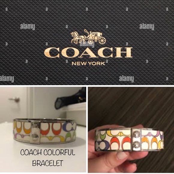 🌞🔥AUTHENTIC STAINLESS STEEL COACH BRACELET/ BANGEL PRE-LOVED - Picture 1 of 8